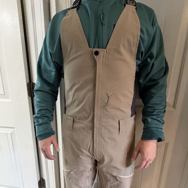 Tan Ski/Snowboard Bibs, M’s M, Salomon Stance 3L