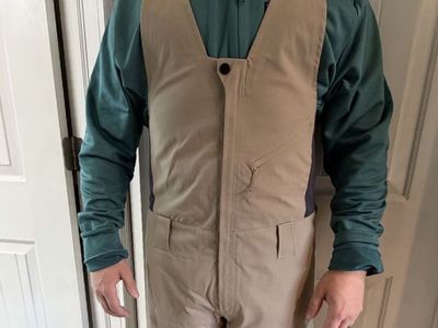Tan Ski/Snowboard Bibs, M’s M, Salomon Stance 3L