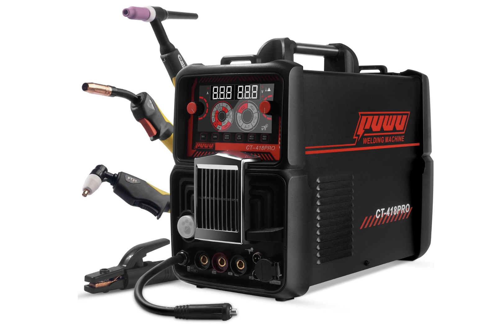 New in Box Plasma Cutter Welder Combo Gas MIG/Gasless MIG/HF TIG/Stick/CUT 5 in 1 Aluminum Welding Machine