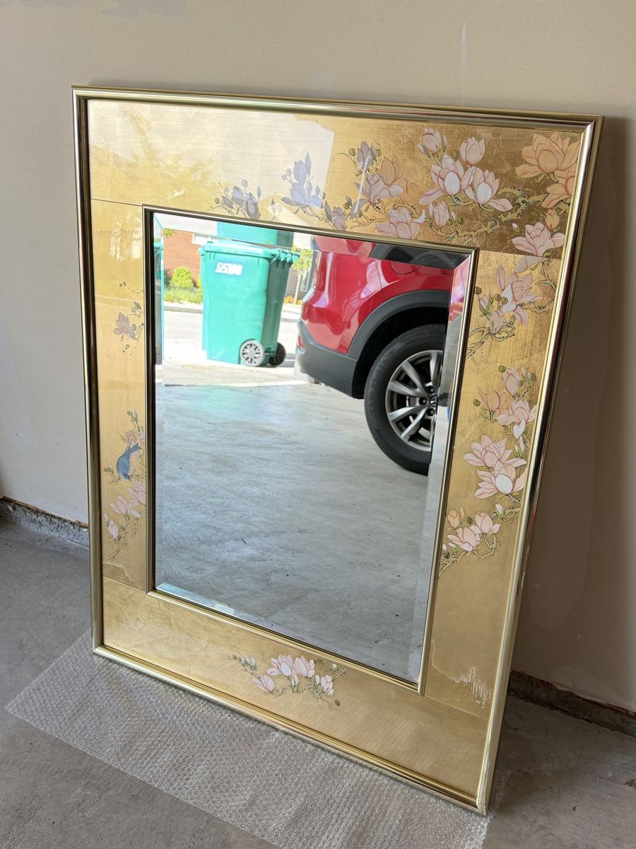 Vintage La Barge Chinoiserie Mirror – Hand Painted