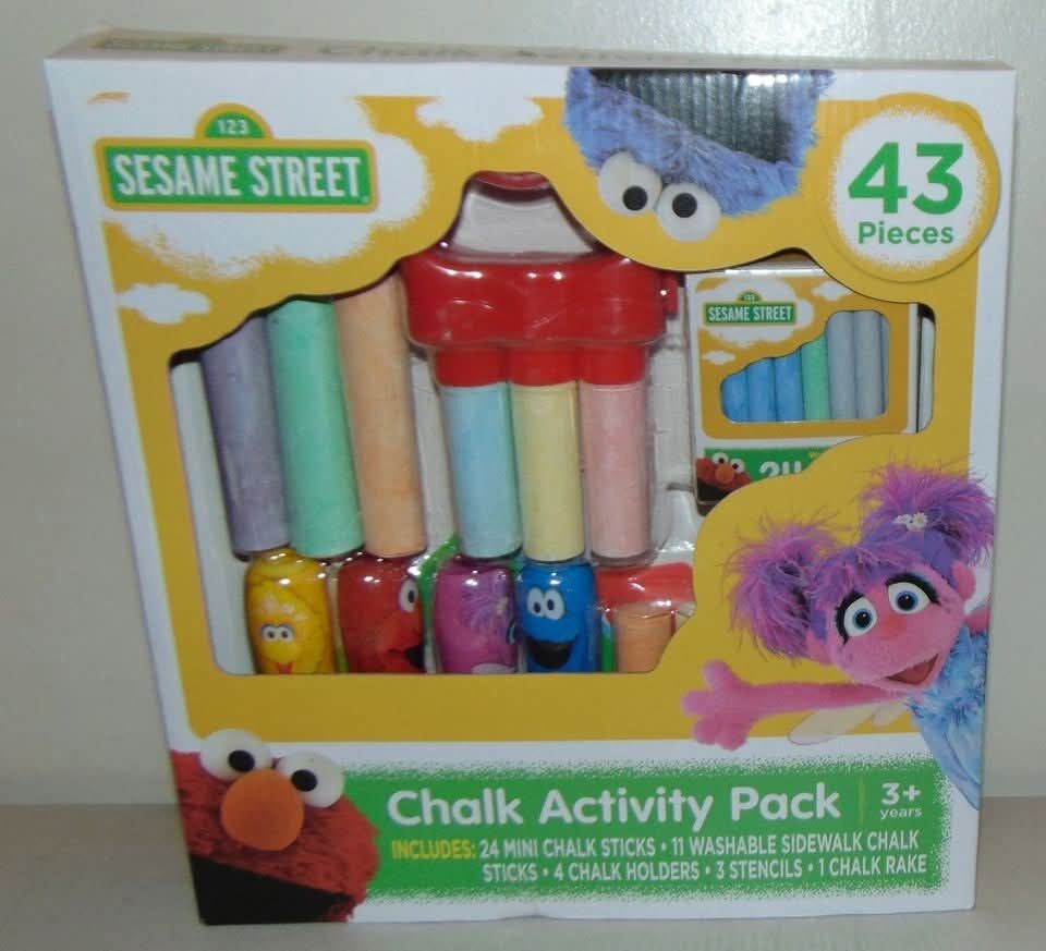 Sesame Street Chalk Activity Pack Easter FUN