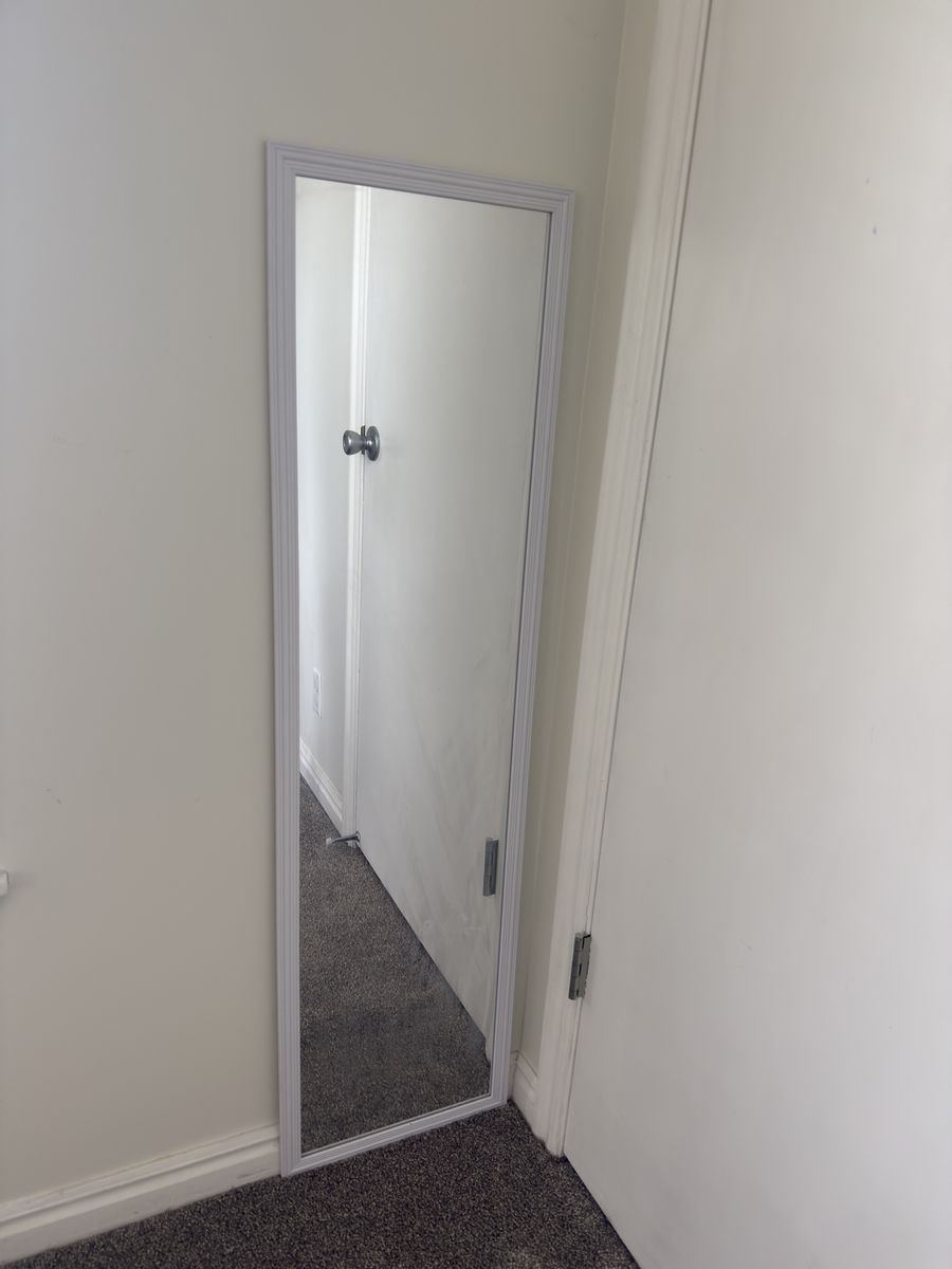 White Framed Full Length Wall Mirror