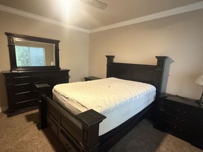 Bedroom set with Dresser and mirror