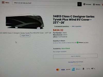 23"1'to-26ft class c rv cover pt#34813 adco callfirst 150$ or trades what you got