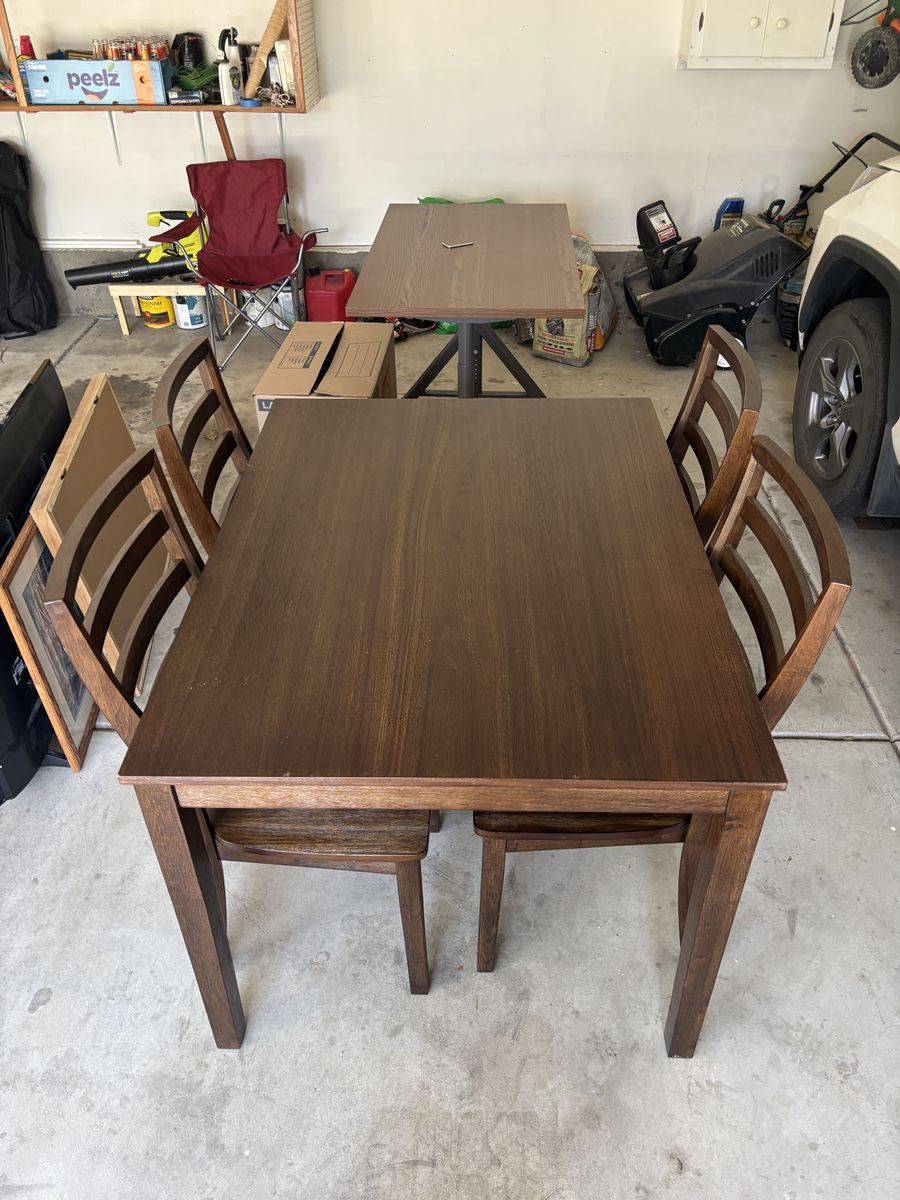 Dining Table + 4 Chairs, Barely Used