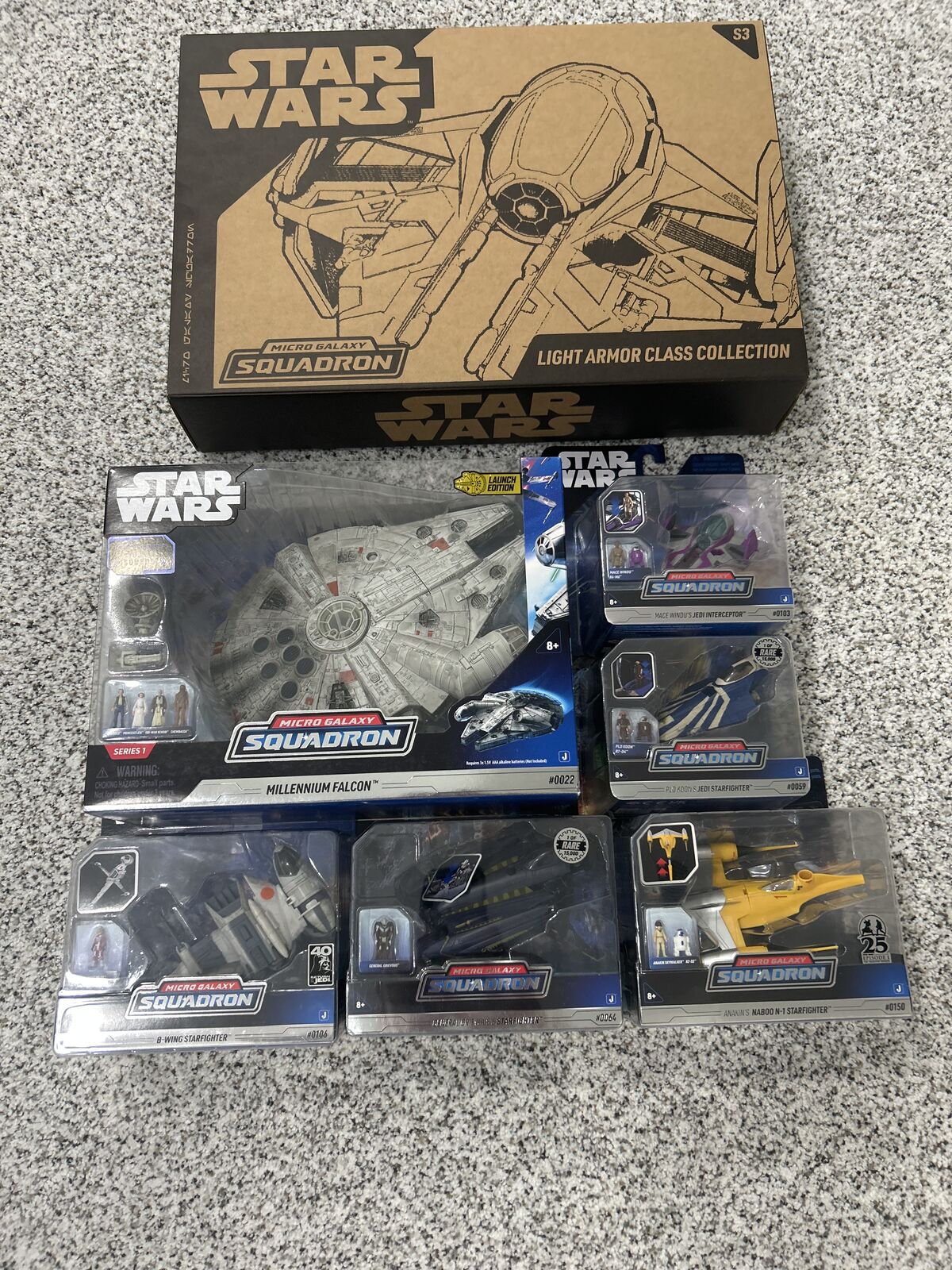 Star Wars Micro Galaxy Squadron Series 3 Light Armor Collection Chase Plo Koons Starfighter