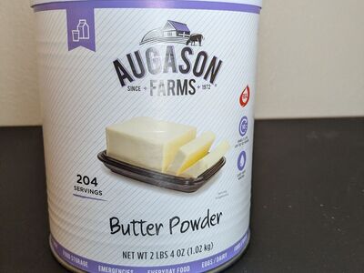 Food Storage Augason Farms Butter Powder 2lb tin Unopened