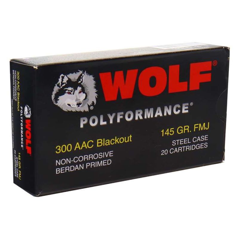 Wolf Polyformance 300 AAC Blackout Ammo 145 Grain