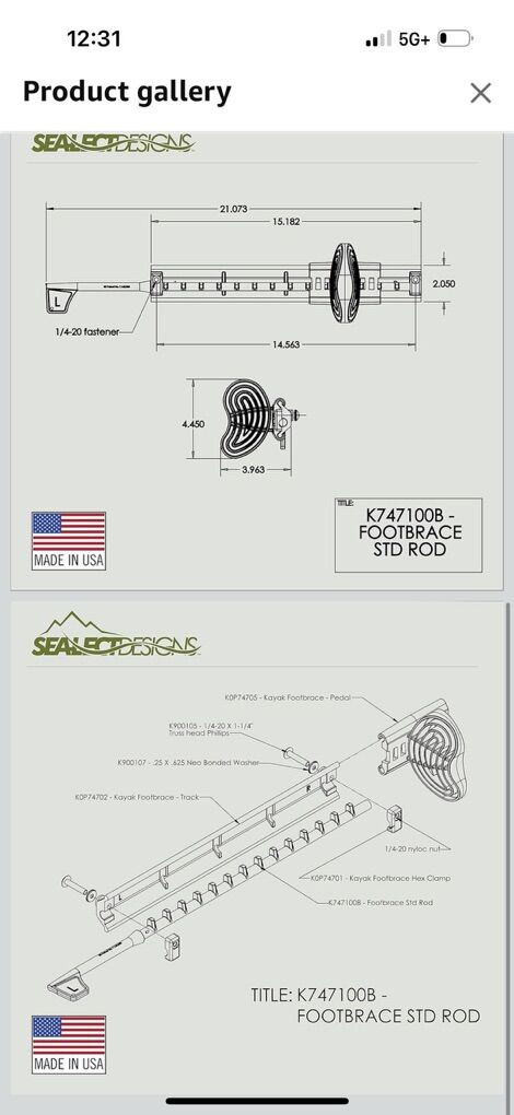 Kayak Rudder Foot Control