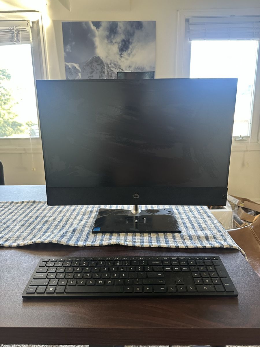 HP All-in-One PC 21.5" Display Desktop Computer with Wireless Keyboard