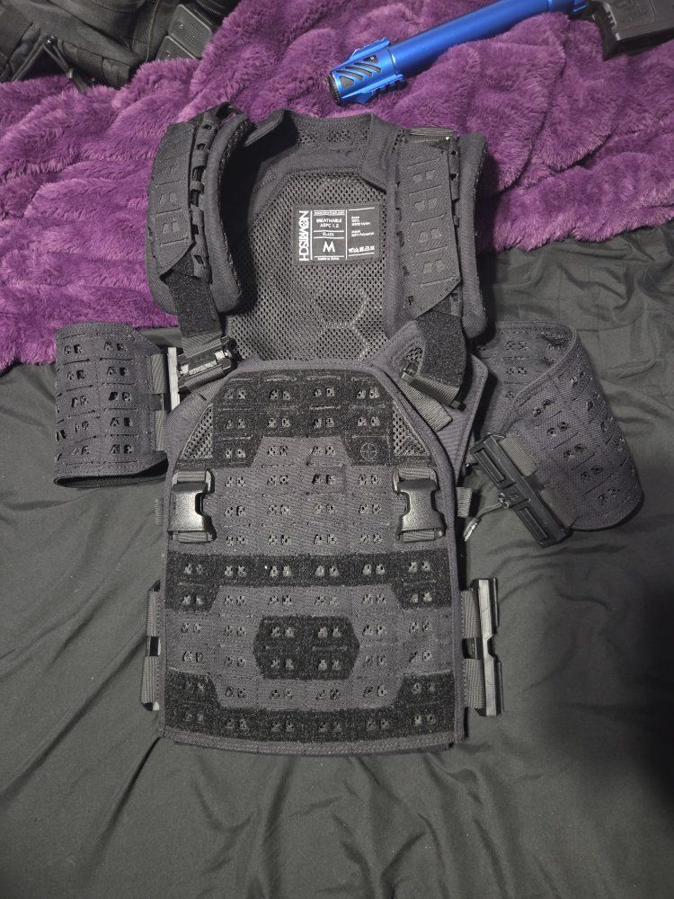 Novritsch Airsoft Plate Carrier Black Medium