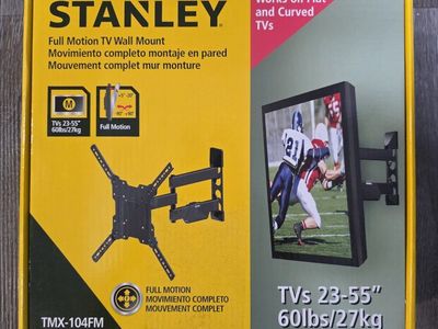 Stanley TMX-104FM Full Motion TV Wall Mount for 23-55" TVs, up to 60lbs