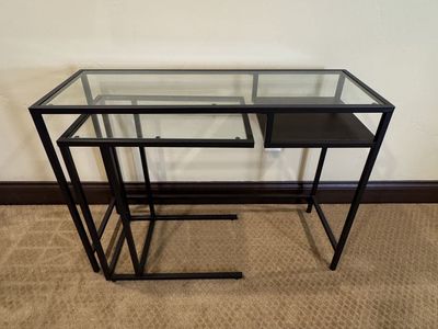 IKEA VITTSJO Laptop table and stand