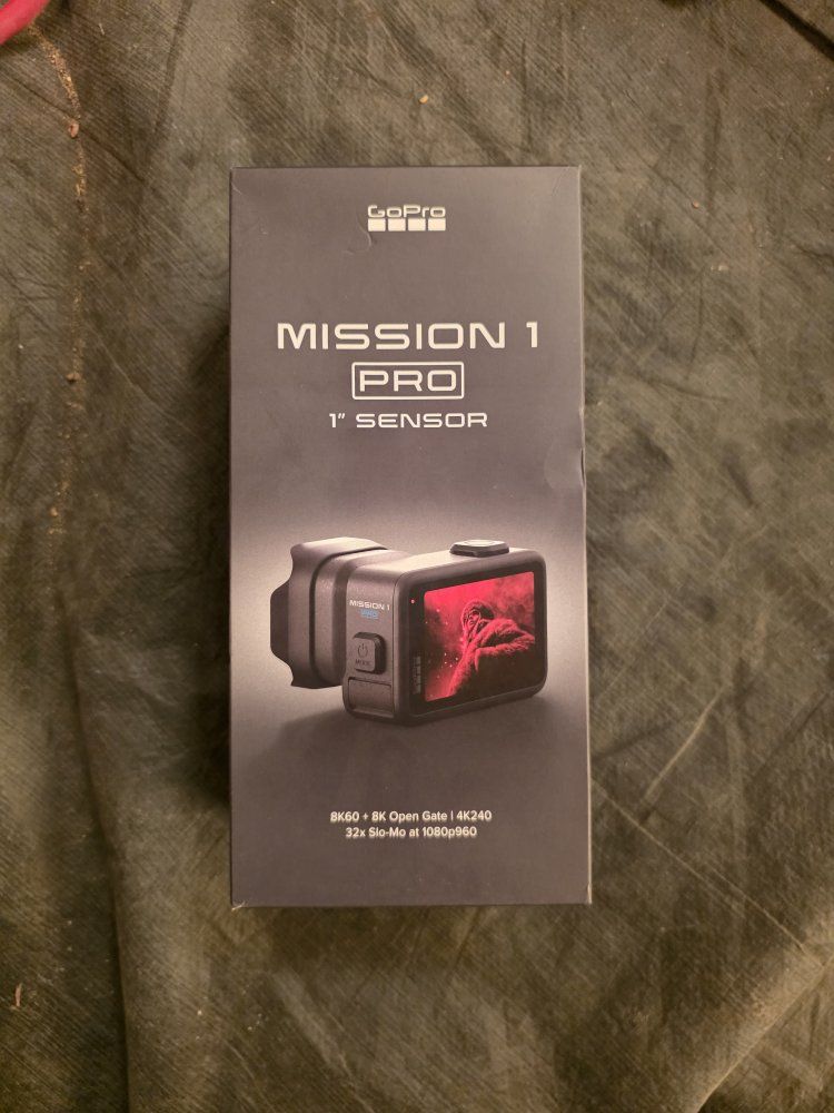 GoPro Mission 1 Pro Action Camera - 1" Sensor, 8K60, 4K240, 32x Slo-Mo