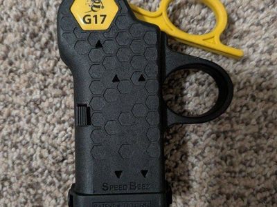 Speed Beez Glock Pistol Grip Loader in Black/Yellow - Excellent Condition 9mm