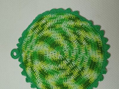 Vintage Crochet Trivet Set of 2