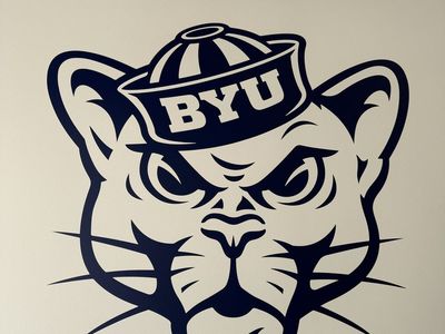 BYU Cougars Logo Wall Decal NCAA College Football Vinyl Mural Sticker XL