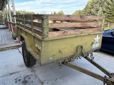 1961 M101 3/4 ton cargo trailer