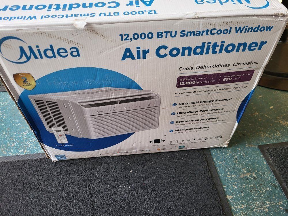 Midea SmartCool Window AC Units w/Remote* 12,000 BTU & 550SQ.FT