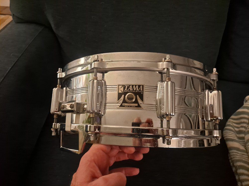 Two Vintage Tama Steel Snare Drums