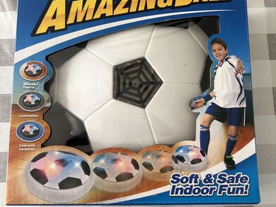 Amazing Ball Indoor Hover Soccer Ball with LED Lights & Foam Bumper