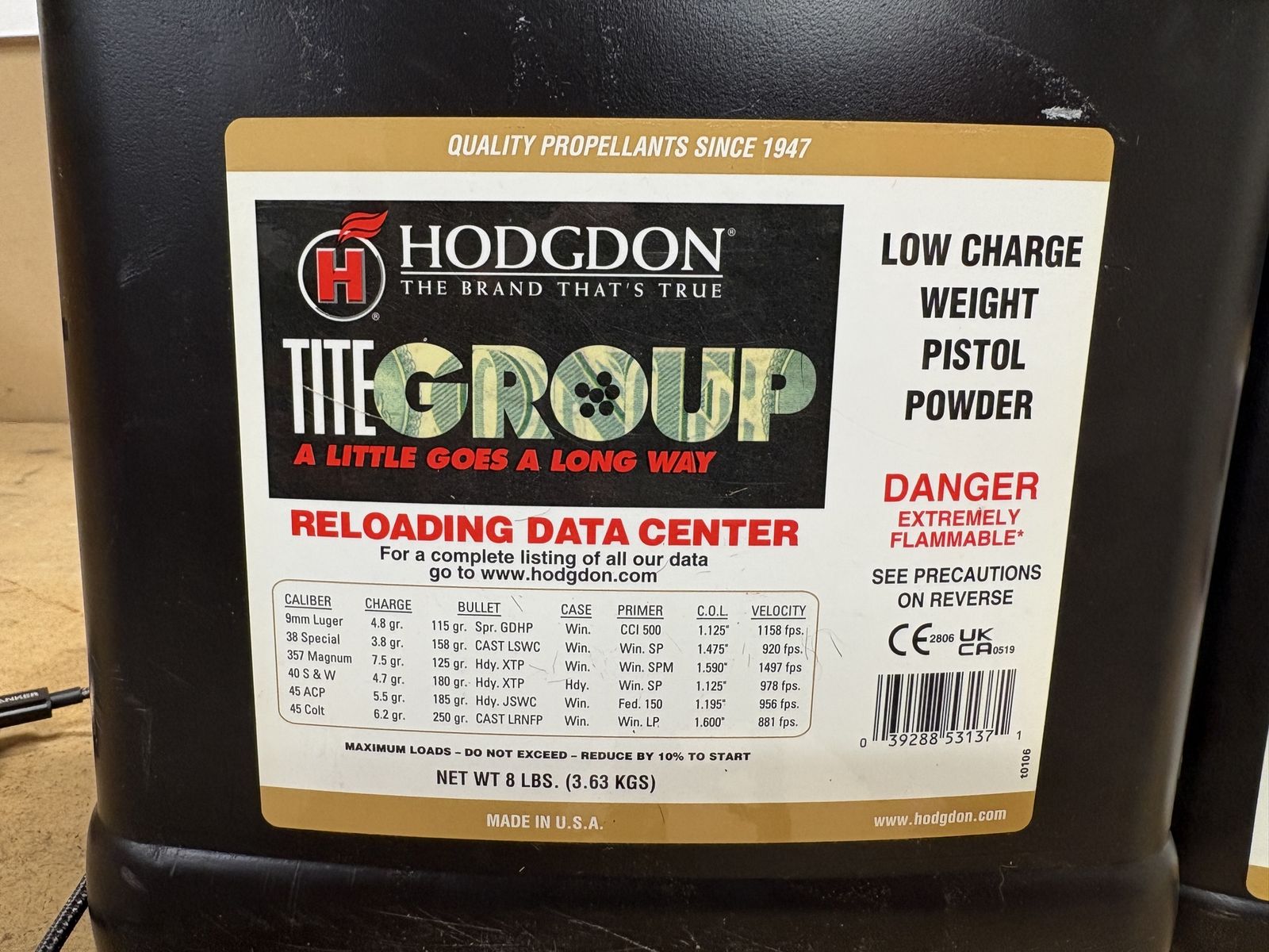 Titegroup Reloading Powder - 8 LBS