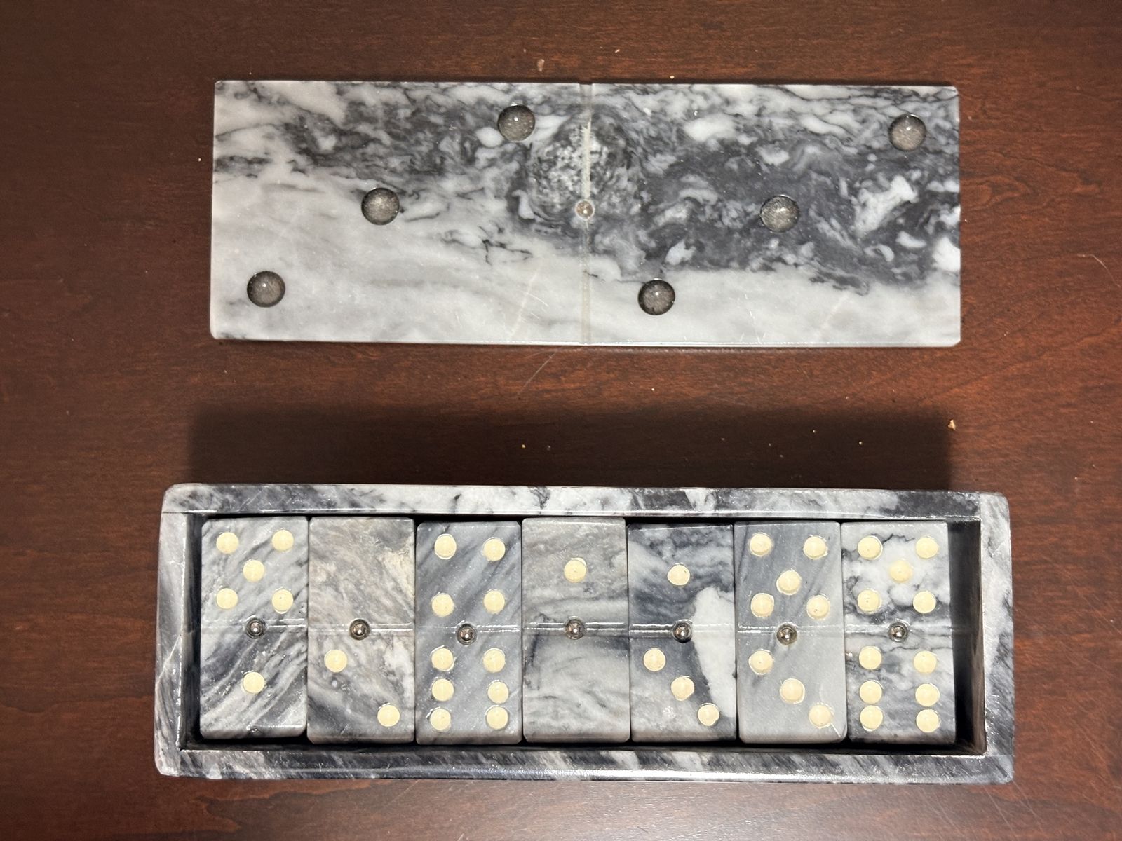 Vintage Marble Domino Set