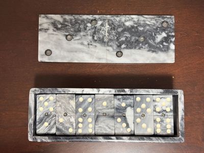 Vintage Marble Domino Set