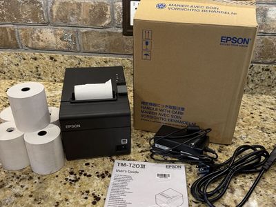 Epson TM-T20III Thermal Receipt Printer – Complete with Power Supply