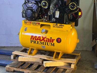 MAXAIR Premium Truck Mount Air Compressor - 18 HP, 55 Gal, 170 PSI 18G55TRKE-H-MAP (New Other, Distressed Box)