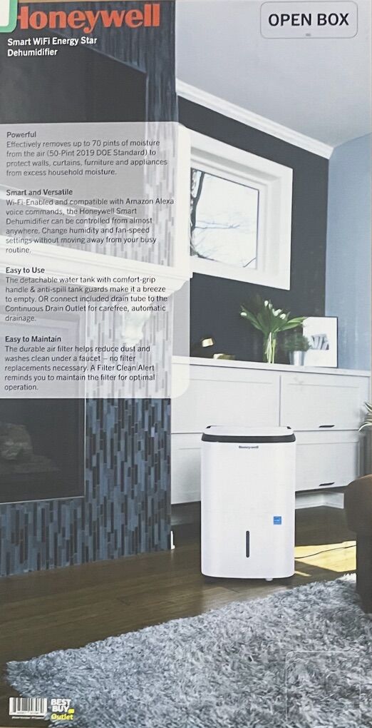 Honeywell Smart Wifi Energy Star Dehumidifier