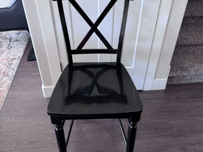 Two Black Barstools