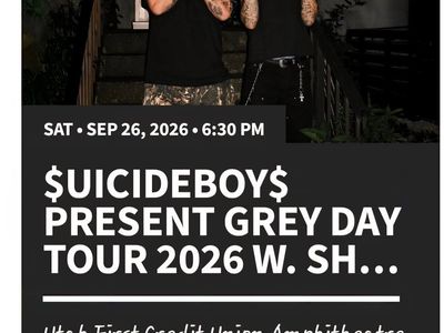 $UICIDEBOY$ Grey Day Tour 2026 Ticket - Utah First Credit Union Amphitheatre