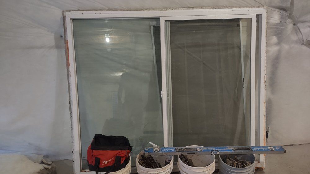 5'11" (71 in) x 4'11" (59 in) Sliding window