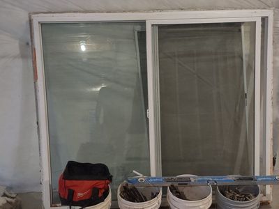 5'11" (71 in) x 4'11" (59 in) Sliding window