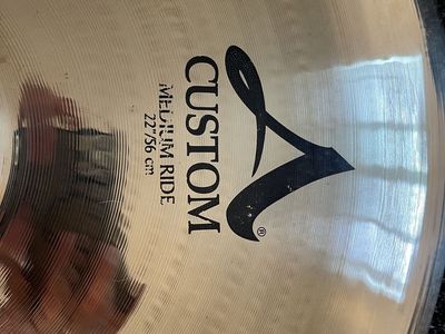 22” Zildjian A Custom Medium Ride