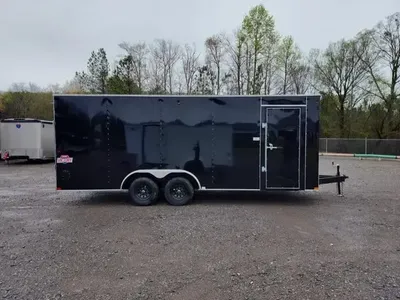 8.5 x 20 Interstate V-Nose Enclosed Car Carrier Trailer FREE INSPECTION