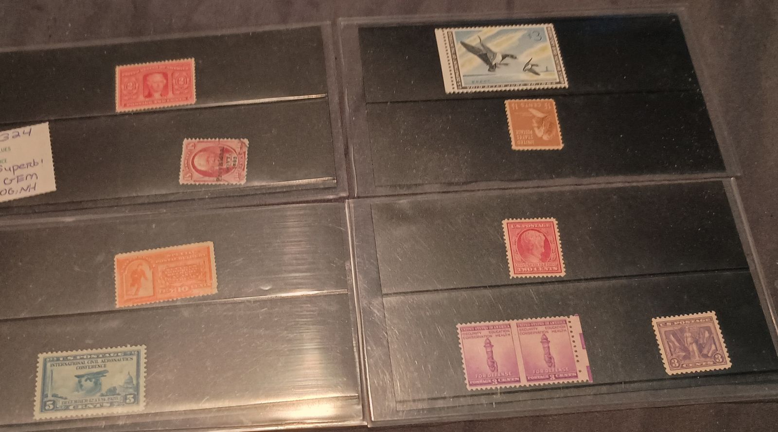 Old postal stamp collection