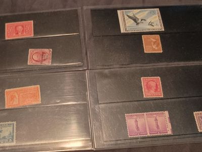 Old postal stamp collection