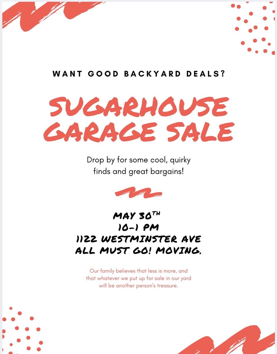 Garage Sale Sugarhouse