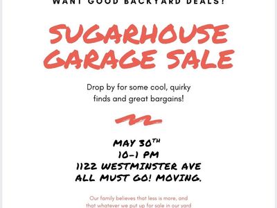 Garage Sale Sugarhouse