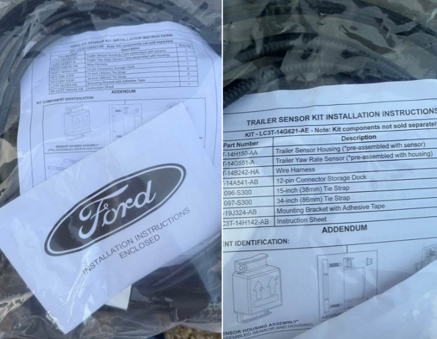 Ford Trailer Sensor Kit - Yaw and Camera