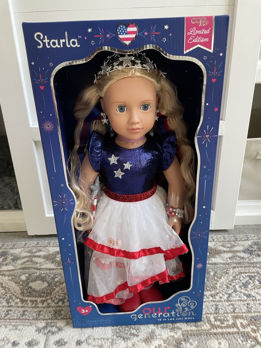 Our Generation Starla Fourth of July 18" Doll and Accessories