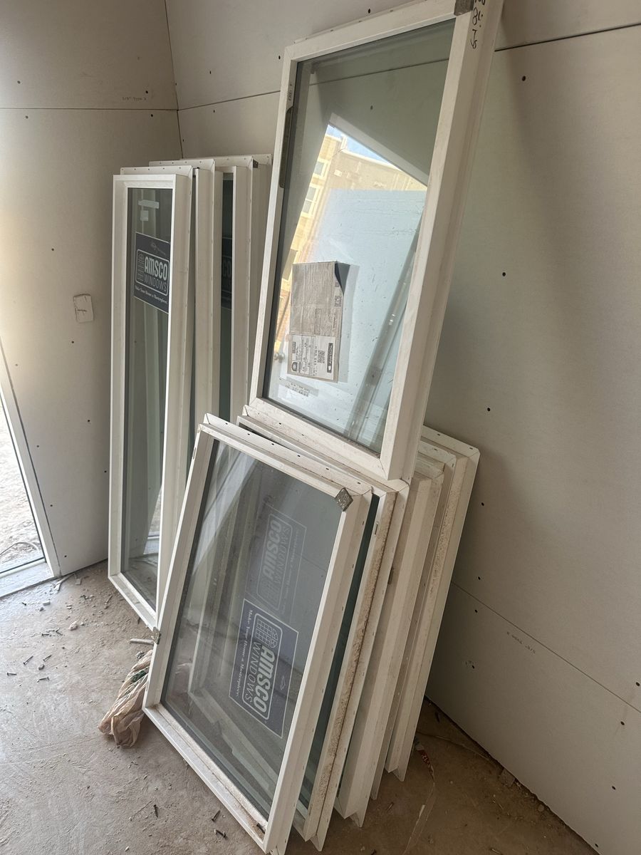 Windows. 2’0 x 3’0 and 1’6” x 5’0