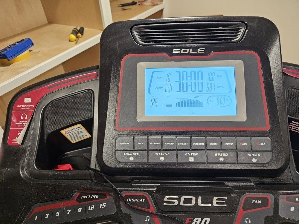 Sole F80 Folding Treadmill - Powerful 3.5 HP Motor, Bluetooth Audio, Integrated Tablet Holder