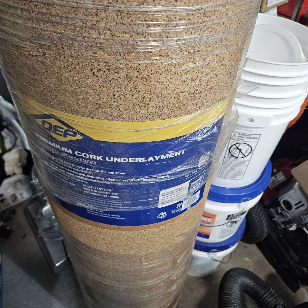 QEP Premium Cork Underlayment Roll 200 sq. ft. (4 ft. x 50 ft. x 6mm)
