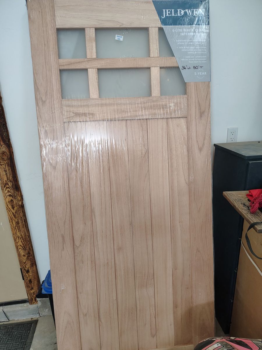 Barn doors with accessories