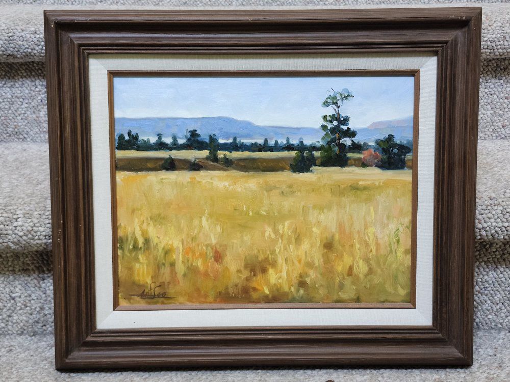 Wallace G. Lee "Lone Pine" Original Oil Painting - St. George, Utah Artist - Framed Landscape