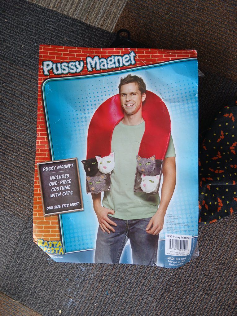 Fun World Pussy Magnet Costume, One Size, Cats & Magnet Novelty Outfit