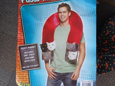 Fun World Pussy Magnet Costume, One Size, Cats & Magnet Novelty Outfit